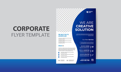 Obraz premium creative business flyer template design, flyer design