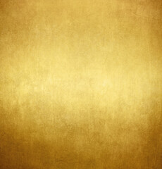Gold polished metal texture, grunge background 