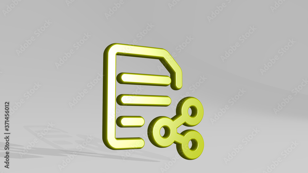 Poster common file text share 3d icon casting shadow - 3d illustration for background and animal