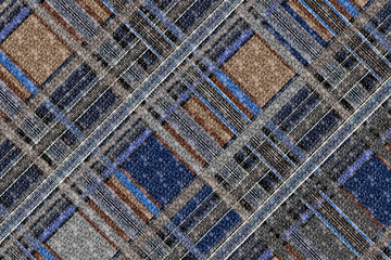 Seamless plaid pattern in stripes.Tartan pattern. Checkered texture for clothing fabric prints, web design, home textile. Seamless.Geometric pattern - Ekose. İllüstrasyon - 371456430
