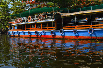 Fototapeta na wymiar Shikara boats of Alleppey 