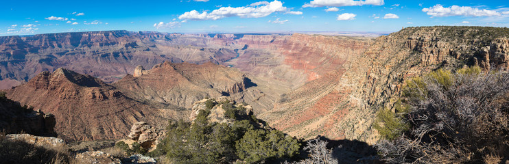 Views of the South Rim of the Grand Canyon, Arizona, USA