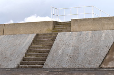 The empty peaceful seaport bay in Sapporo Japan