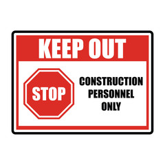 private property no trespassing warning sign for signboard or label. vector illustration