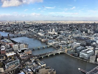 An aerial view of London