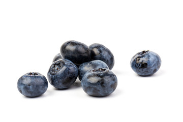 Blueberry isolated. Blueberry on white background. Bilberry. Clipping path.
