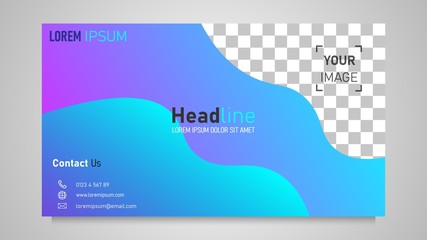 template design for business card. brochure cover. flyer. postcard. eps 10 vector