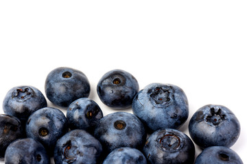 Blueberry isolated. Blueberry on white background. Bilberry. Clipping path.