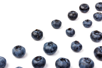 Blueberry isolated. Blueberry on white background. Bilberry. Clipping path.