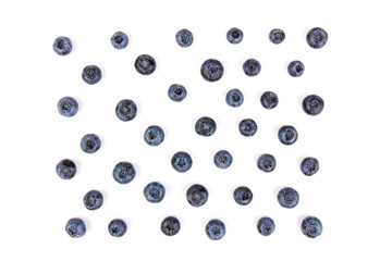 Blueberry isolated. Blueberry on white background. Bilberry. Clipping path.