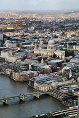 An aerial view of London