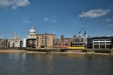 Fototapeta premium A view of St Pauls Cathedral in London