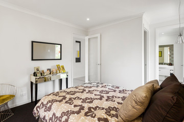 Bedroom design in a luxury modern house 