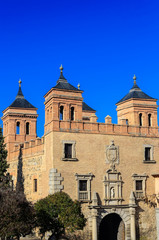 Streets and architecture of the historic part of the old Toledo. Toledo, Spain