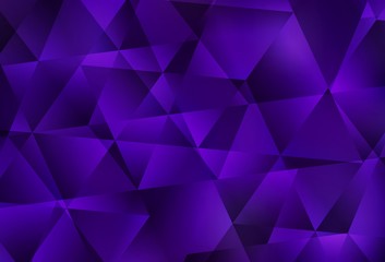 Dark Purple vector abstract mosaic pattern.