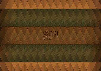 Polygon abstract on brown background. Light brown vector shining triangular pattern. An elegant bright illustration. The triangular pattern for your business design.
