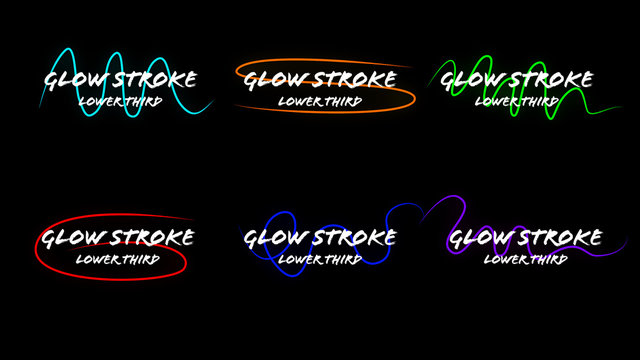 Glow Stroke Lower Third