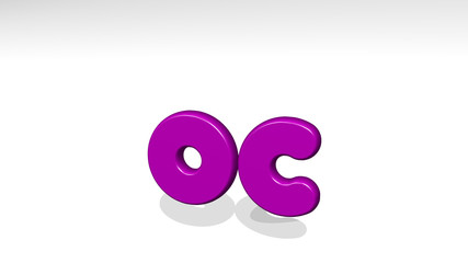 DISABILITY OC 3D icon casting shadow - 3D illustration for disabled and wheelchair