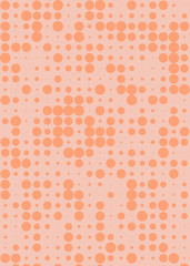 Abstract Color Halftone Dots generative art background illustration