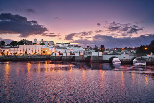 Tavira and the sunset