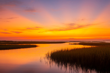 sunset sunrise on the ocean