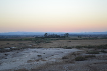 Sunset in the desert