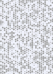 Abstract Color Halftone Dots generative art background illustration