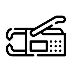 spot welding line icon vector isolated illustration