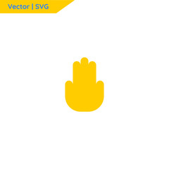 Finger gesture graphic icon.