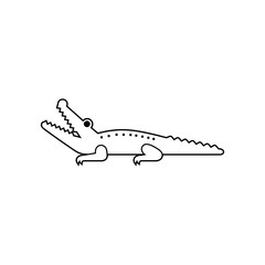 vector crocodile
