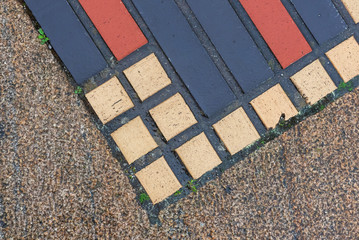Abstract background with decorative paving slabs