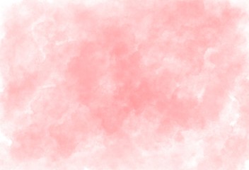 The watercolor background in orange and white paintings with a muddy texture depicts soft or marbled or light, mist and pastel colors.