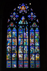 Fenster in Kirche Prag