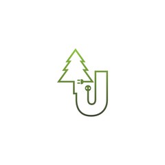 Letter tree Logo, Concept Letter + icon tree vector