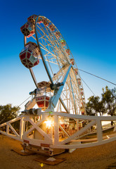 Ferris wheel go around at Lake Balaton