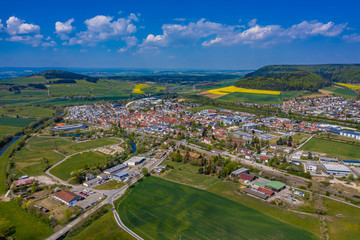 Fototapeta premium Geisingen aus der Luft