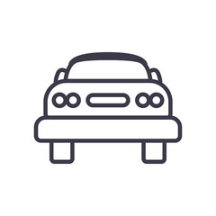 Isolated car line style icon vector design