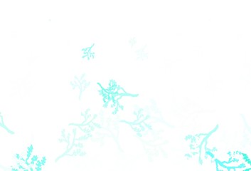 Fototapeta na wymiar Light Green vector doodle pattern with sakura.