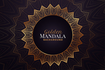 luxury golden mandala decorative pattern background