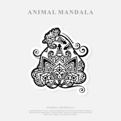 Vector Animal Mandala Stock Illustrations