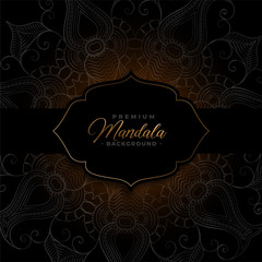 dark premium mandala luxury pattern background