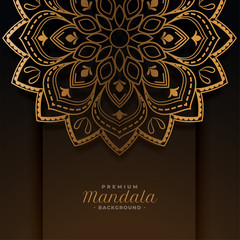 luxury golden mandala decorative pattern background