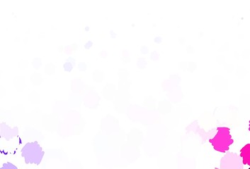 Light Purple vector background with abstract shapes.