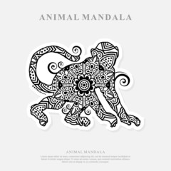 Vector Animal Mandala Stock Illustrations