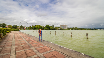 A pier on Lake Balaton in Keszthely