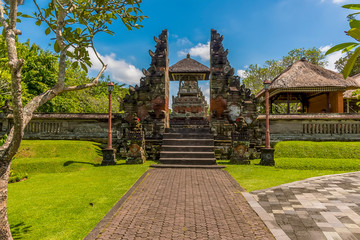 A view of the entrance to the higher level of the temple of Pura Taman Ayun in the Mengwi district, Bali, Asia