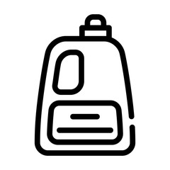 liquid powder or conditioner bottle line icon vector illustration