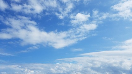 Bright blue sky with glorious sun shining right upon you