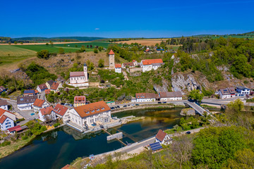 Fototapeta premium Rechtenstein aus der Luft