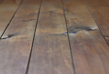 wooden floor of unpainted boards in a country house